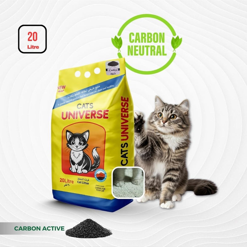 100% Natural Bentonite Cat Litter Carbon Active