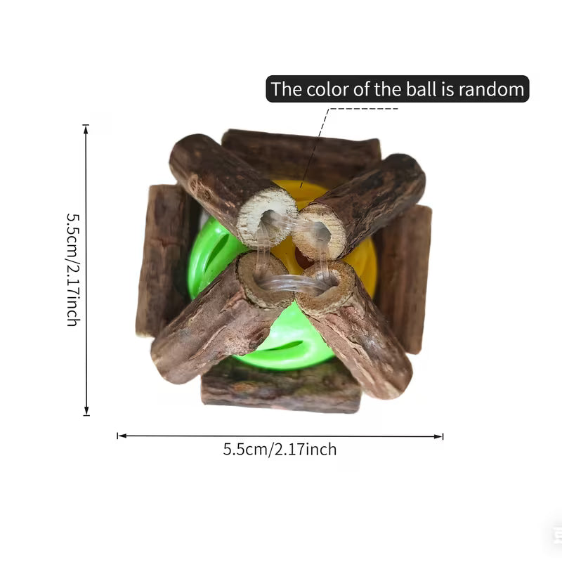 Interactive Rattan Cage Cat Toy