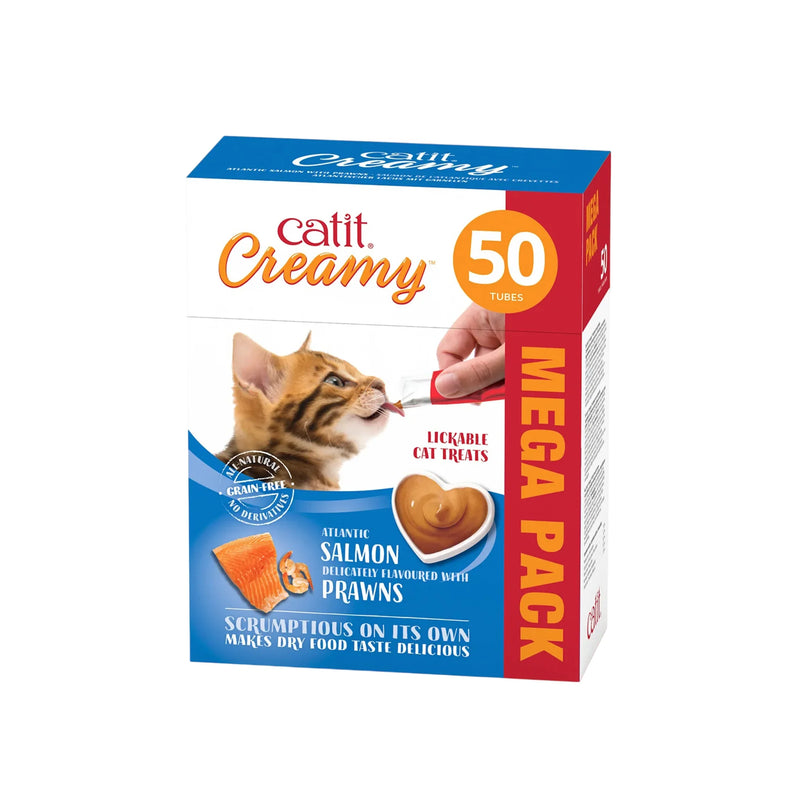 Catit Creamy Treats Mega Pack Salmon with Prawn stick