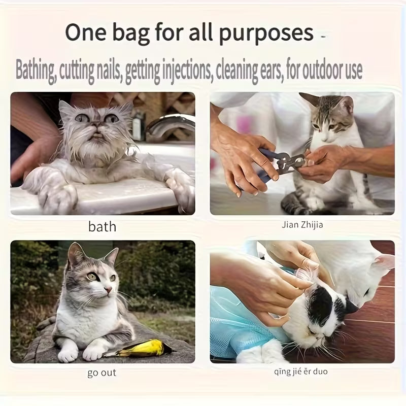 Cat Safety Bath Restraint Bags
