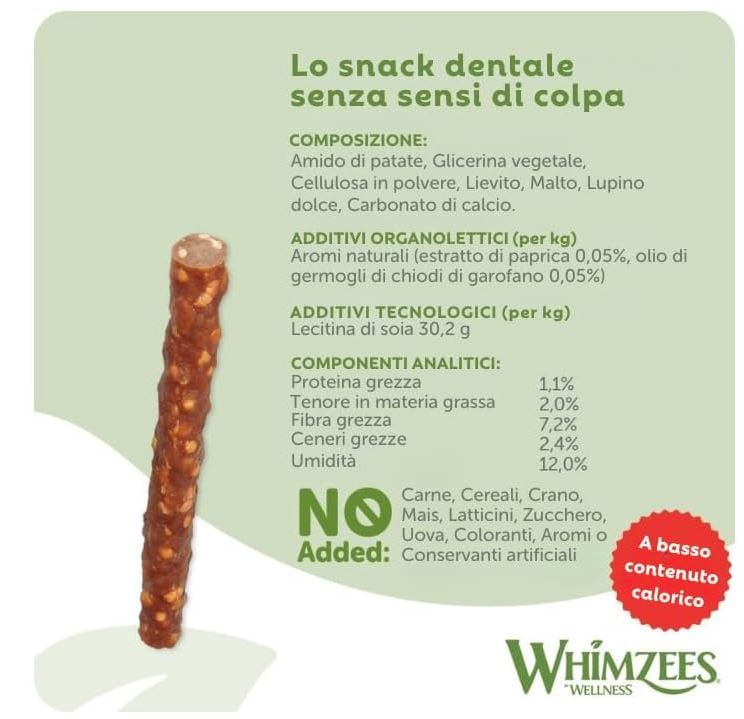WHIMZEES Veggie Sausage Small Dog Treats 28pcs 420g