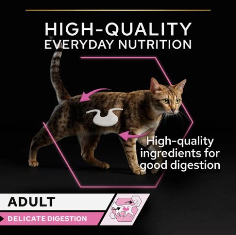 PURINA PRO PLAN DELICATE WET CAT FOOD, OCEANFISH IN GRAVY 26 X 85G