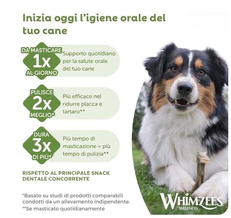 WHIMZEES Rice Bone Dental Dog Treats 9 Pieces 540g
