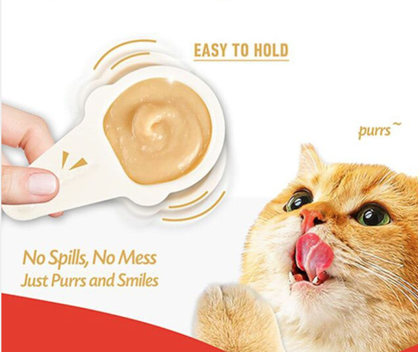 Wanpy Cat Lickable Cream Spoon Salmon for Cat Treats