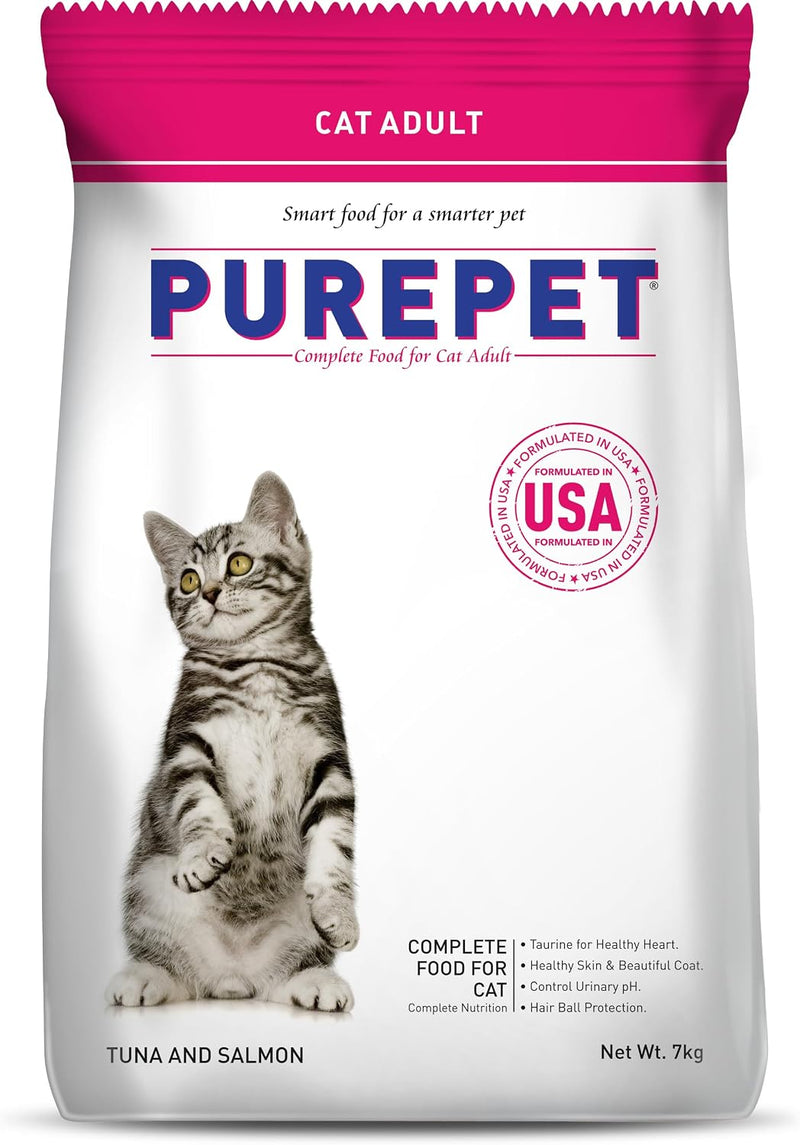 Purepet Adult Cat Food Tuna and Salmon – 3kg