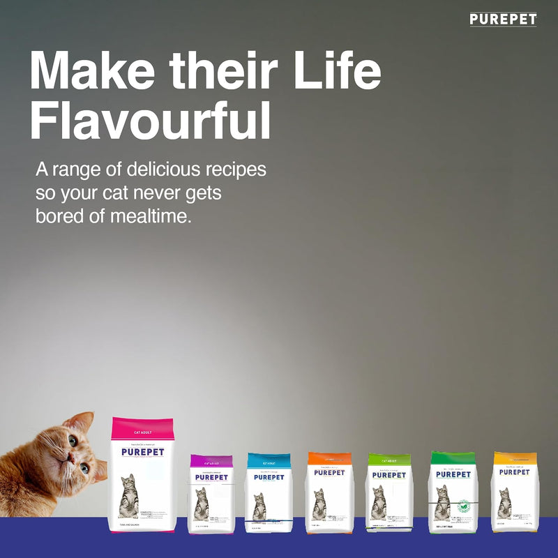 Purepet Adult Cat Food Tuna and Salmon – 3kg