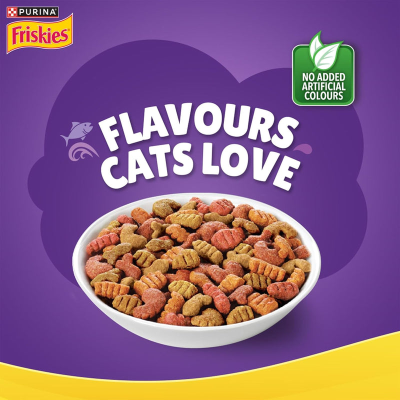 Purina Friskies Surfin’ Favourites Adult Dry Cat Food – 1kg