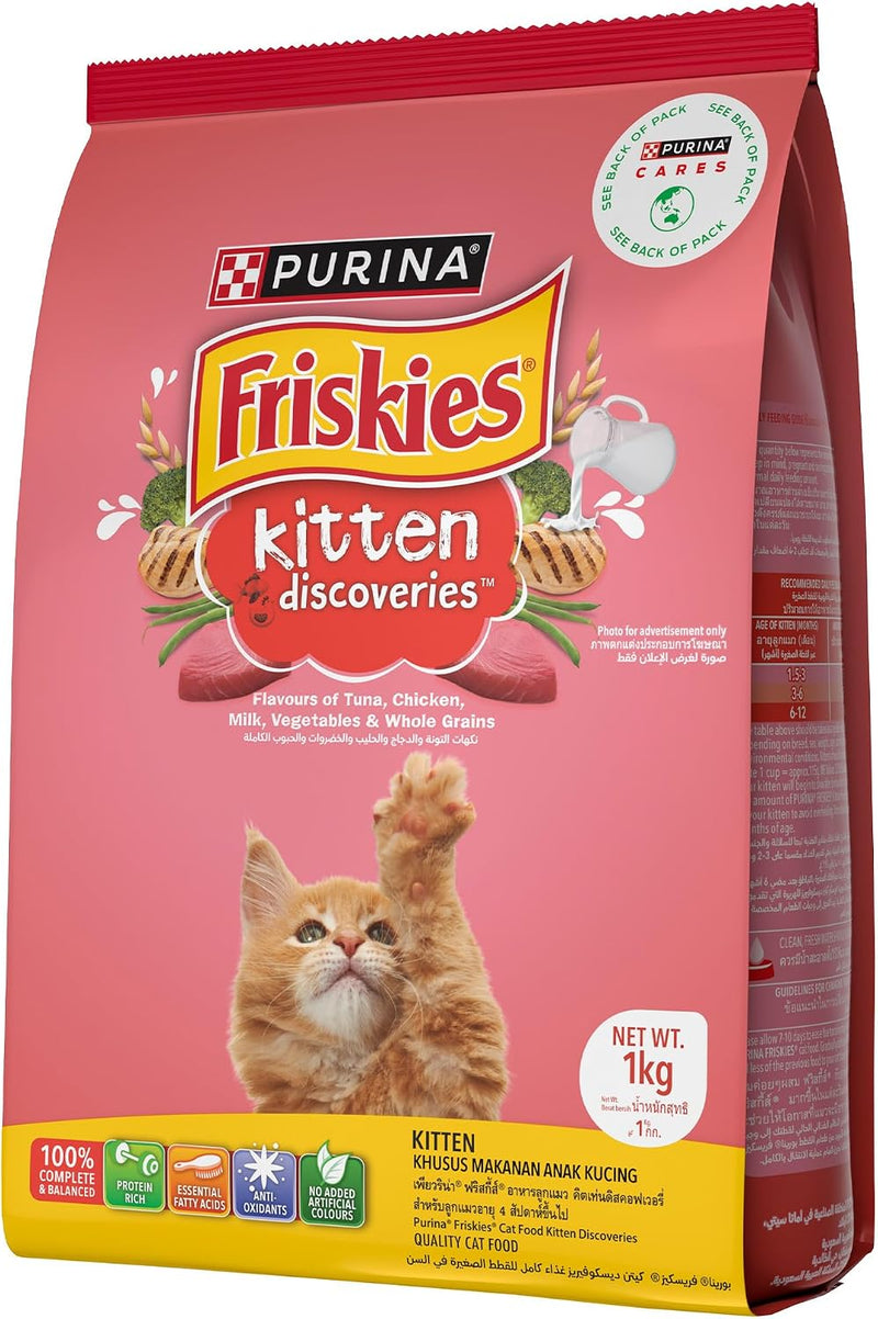 Purina Friskies Kitten Discoveries Dry Kitten Food – 1kg