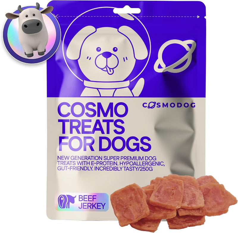 Cosmodog Beef Jerky Dog Treats  Doypack
