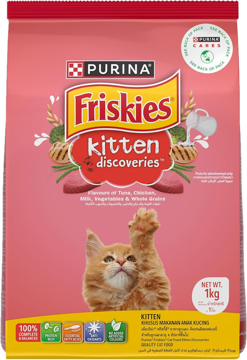 Purina Friskies Kitten Discoveries Dry Kitten Food – 1kg