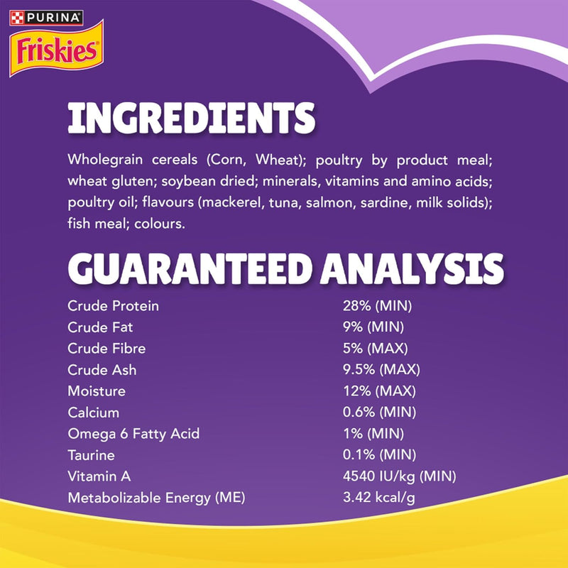 Purina Friskies Surfin’ Favourites Adult Dry Cat Food – 1kg