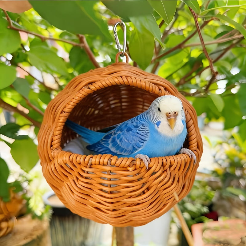 Woven Hanging Bird Nest and Hideaway Basket