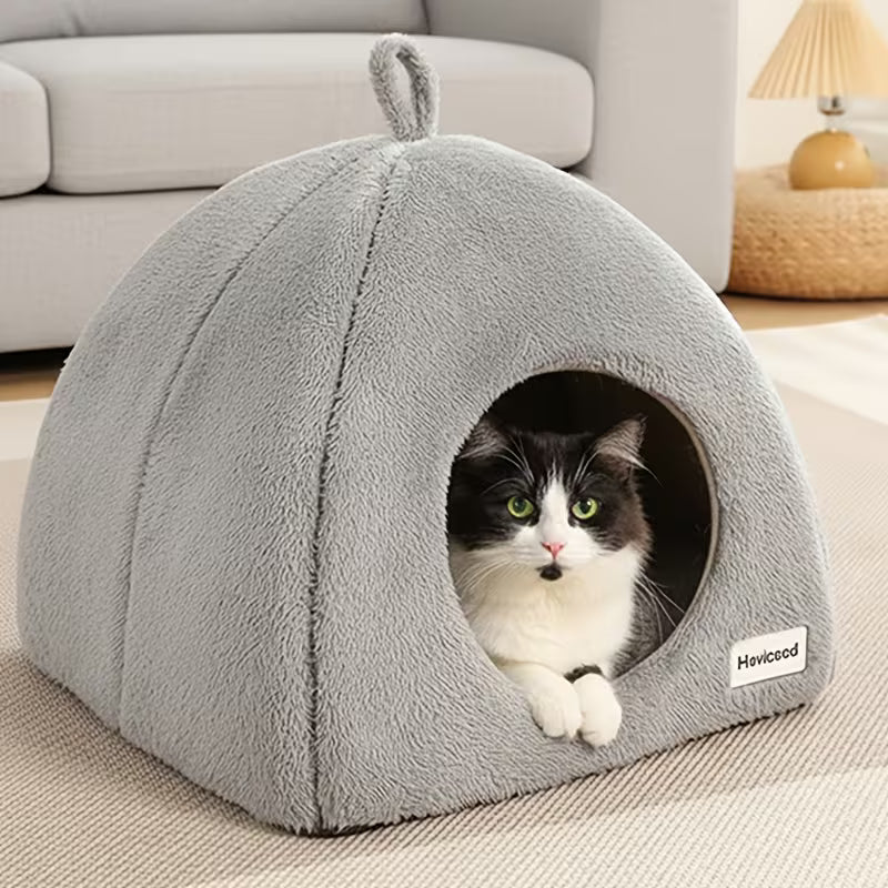 Cat Bed Cave for Indoor Cats