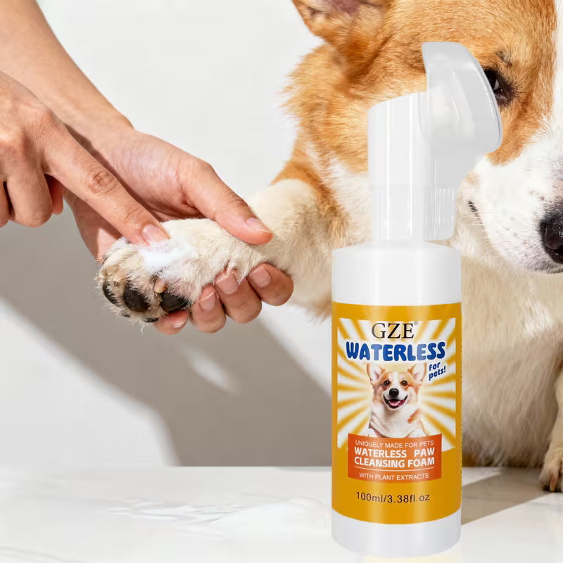 GZE Waterless Paw Cleaning Foam for Dogs And Cats