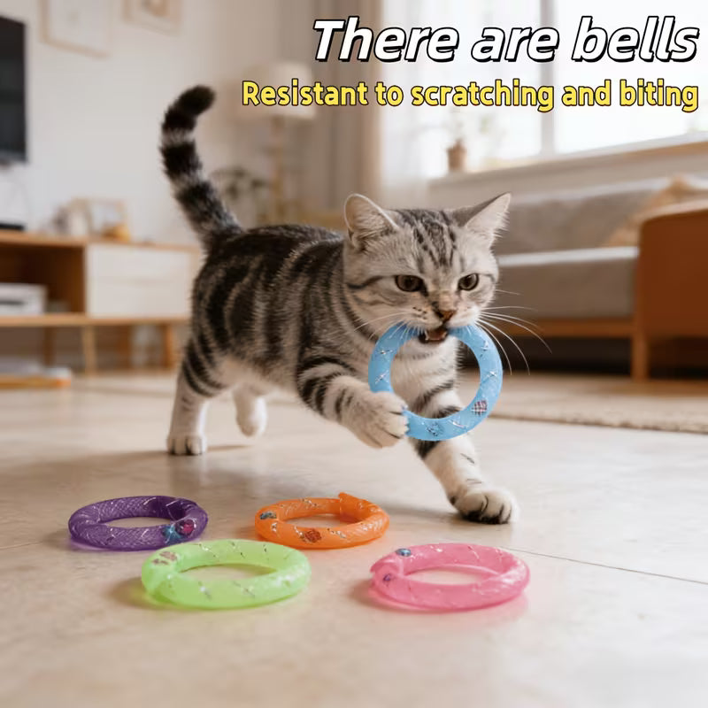 Random Color Soft Mesh Tube Cat Toys