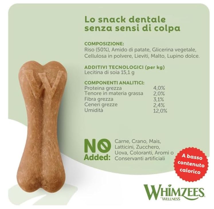 WHIMZEES Rice Bone Dental Dog Treats 9 Pieces 540g