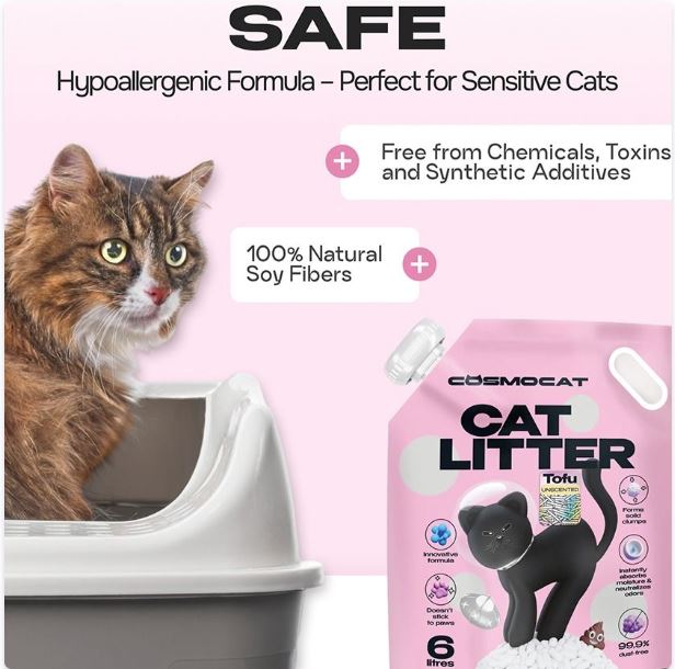 Cosmocat Unscented Tofu Cat Litter