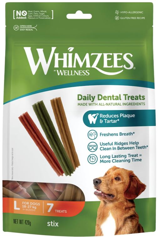 WHIMZEES Stix Large Dental Dog Treats 7 Pieces 420g