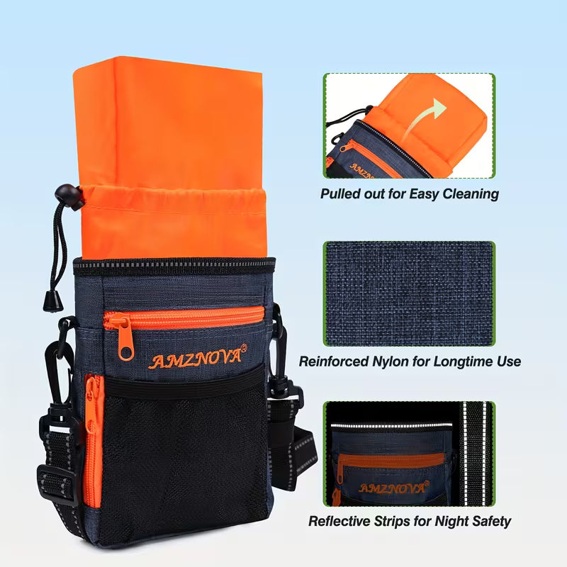 Dog Treat Pouch & Collapsible Bowl Set