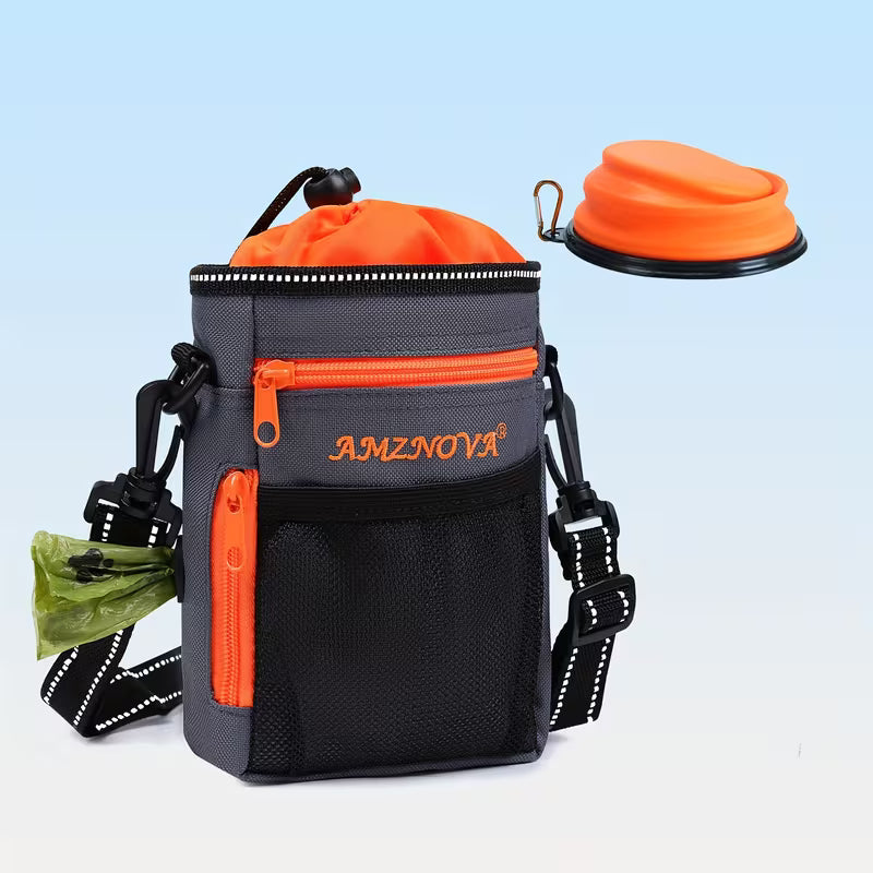 Dog Treat Pouch & Collapsible Bowl Set