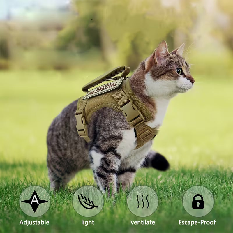 Cat Tactical Vest Pet Chest Strap