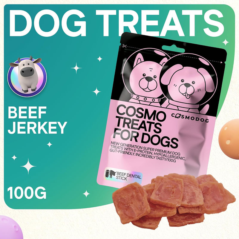 Cosmodog Beef Jerky Dog Treats  Doypack
