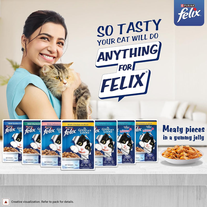 Purina Felix Kitten with Chicken in Jelly 85g