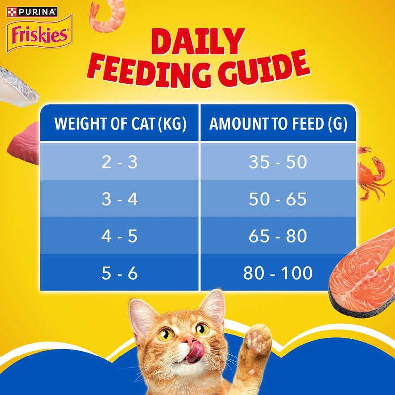 Purina Friskies Seafood Sensations Adult Dry Cat Food – 1kg
