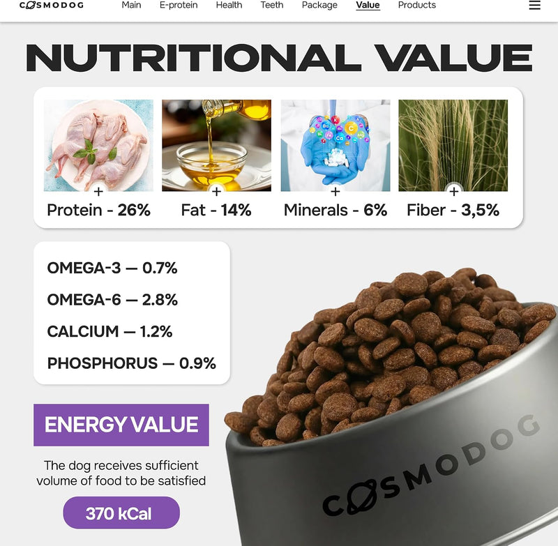 Cosmodog Duck Regular Puppy Dry Dog Food