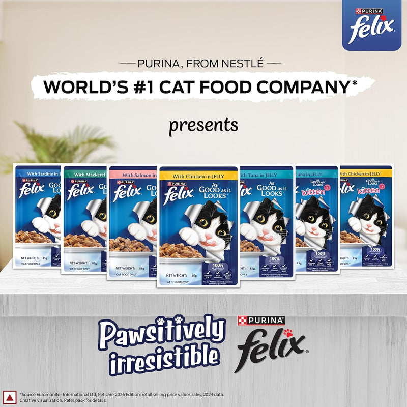 Purina Felix Kitten with Chicken in Jelly 85g