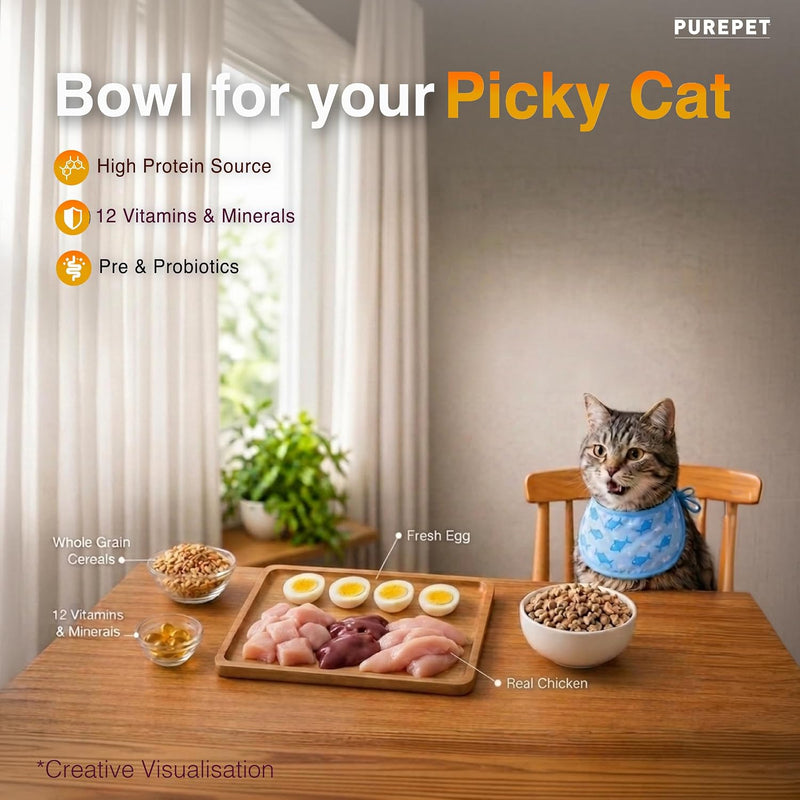 Purepet Adult Cat Food Real Chicken – 3kg