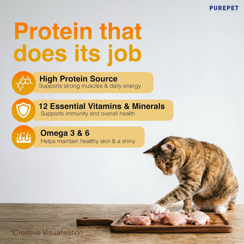 Purepet Adult Cat Food Real Chicken – 3kg