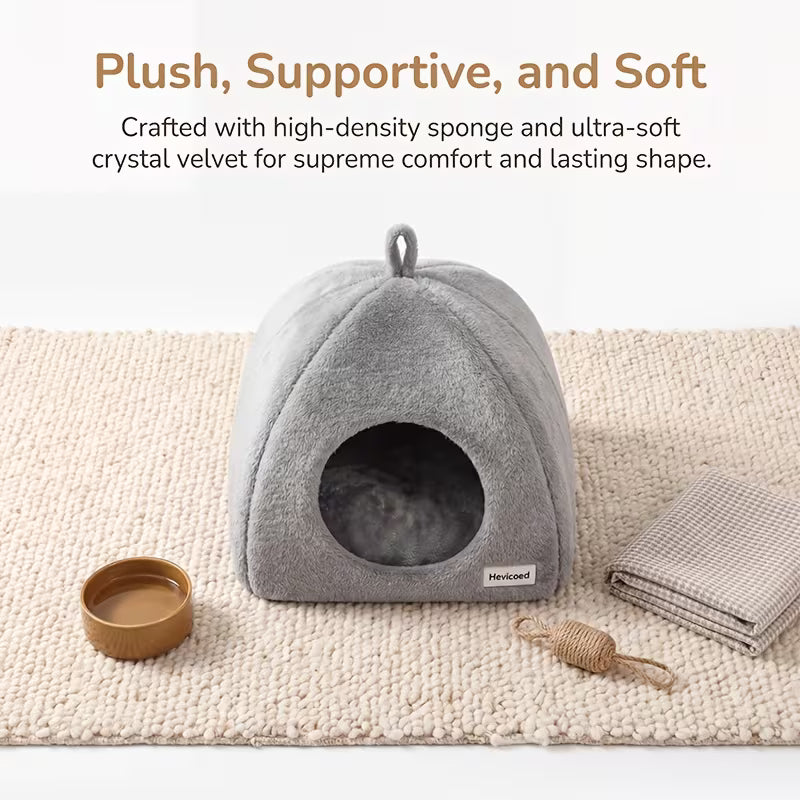Cat Bed Cave for Indoor Cats