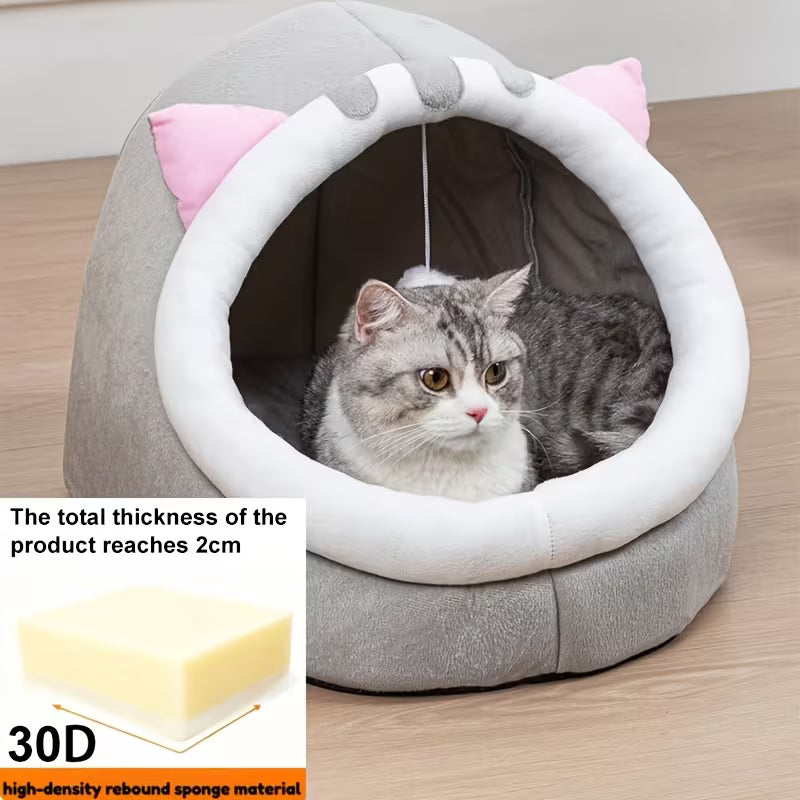 Cute Cat Bed Soft Kitten Mat Cozy Cat House