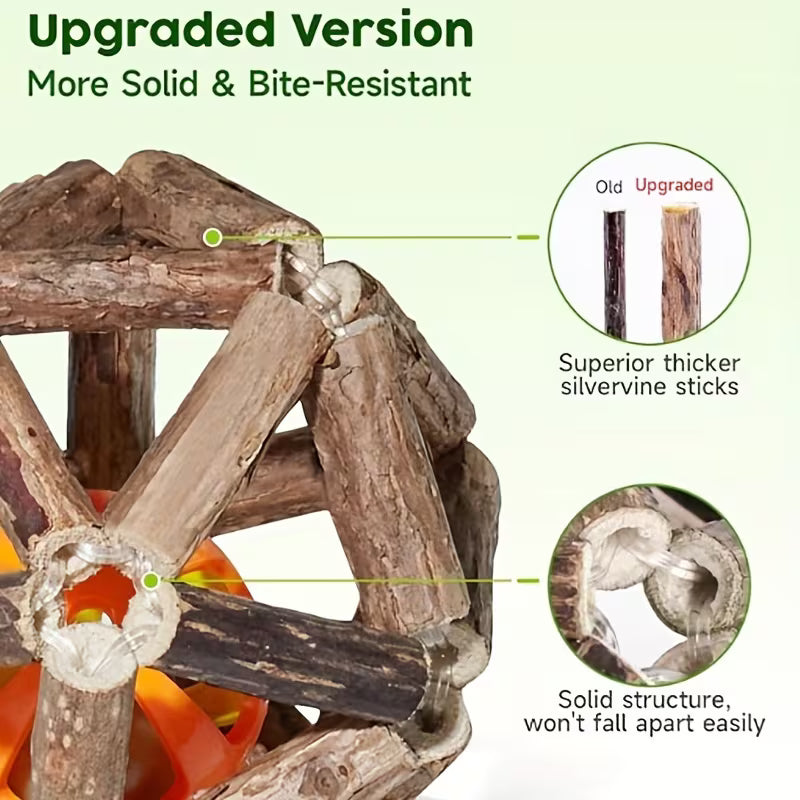 Interactive Rattan Cage Cat Toy