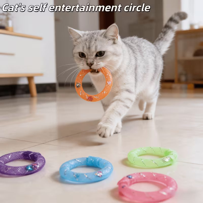 Random Color Soft Mesh Tube Cat Toys