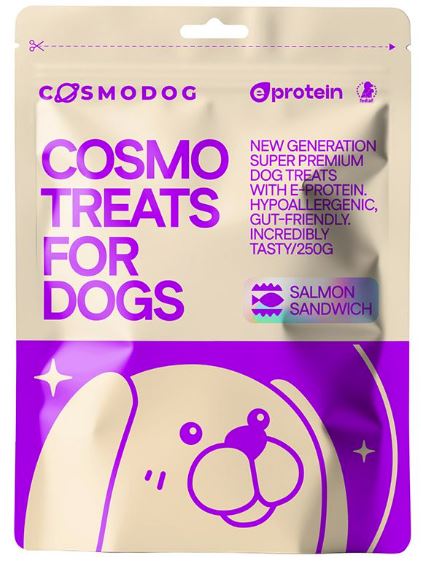 Cosmodog Doypack Salmon Sandwich Dog Treats