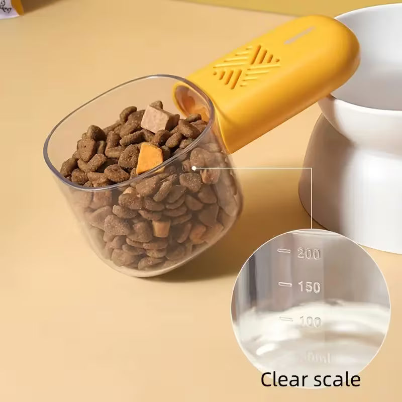 Cat Food Scoop with Measurement Markings
