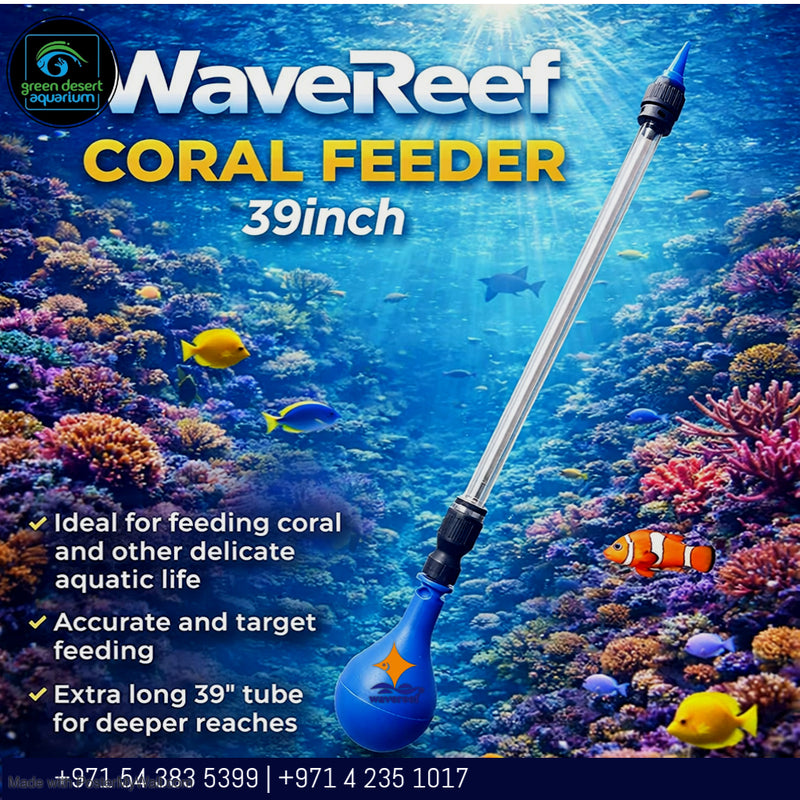 WaveReef Coral Feeder 39 Inch – Precision Coral Feeding Tool for Reef Aquariums