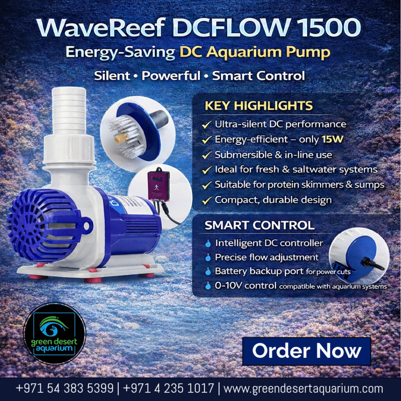 WaveReef DCFlow 1500 Energy-Saving DC Aquarium Pump – Silent & Smart Control