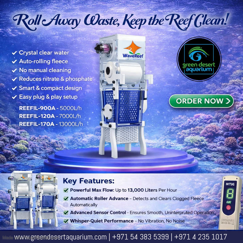 WaveReef REEFIL-80A Automatic Roller Filter – 5000 L/h Reef Aquarium Filter