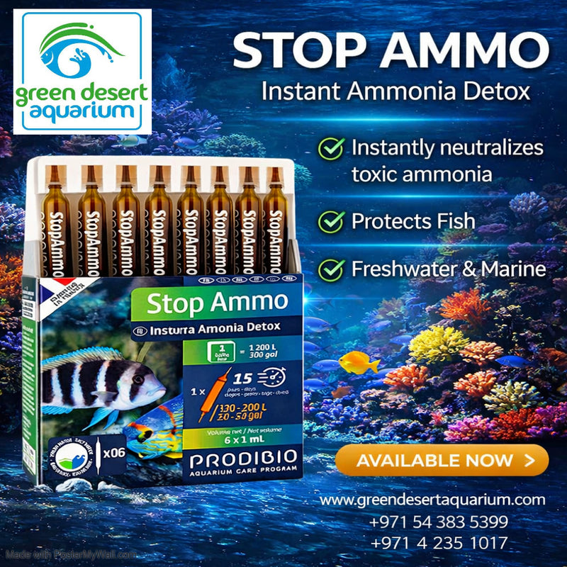 Prodibio Stop Ammo 30 Vials – Powerful Ammonia Detox for Freshwater & Marine Aquariums