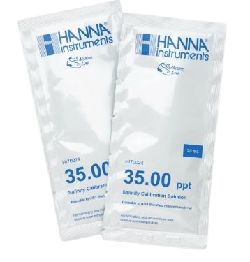 25-Pack HI70024P 35ppt Salinity Calibration Sachet - Hanna Instruments