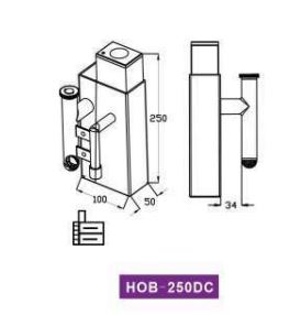 WaveReef HOB-250DC S Nano Hang-On Protein Skimmer (10–30G Tanks)