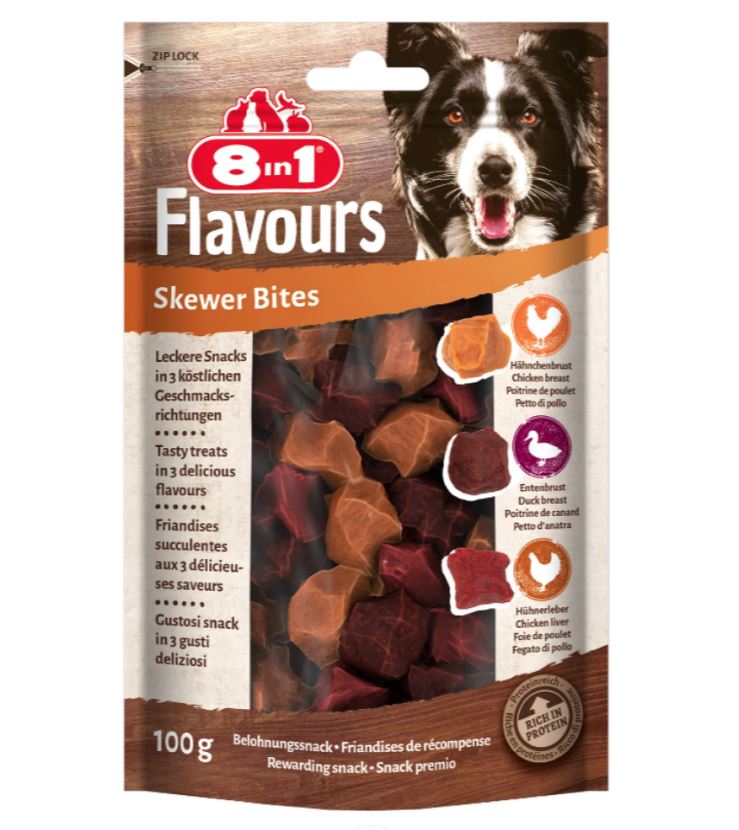 8in1 Flavours Skewer Bites 100 g