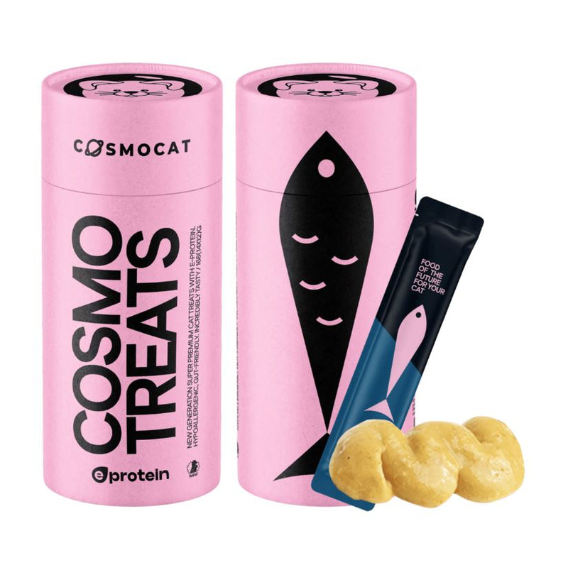 Cosmocat Liquid Salmon Cream Cat Treats  Pink Tube 168g