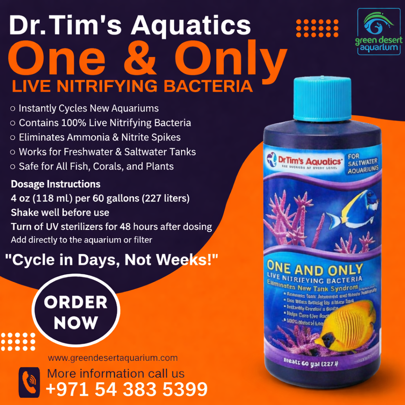 Dr. Tim’s One & Only Live Nitrifying Bacteria 4oz – Saltwater Aquarium Cycling Solution