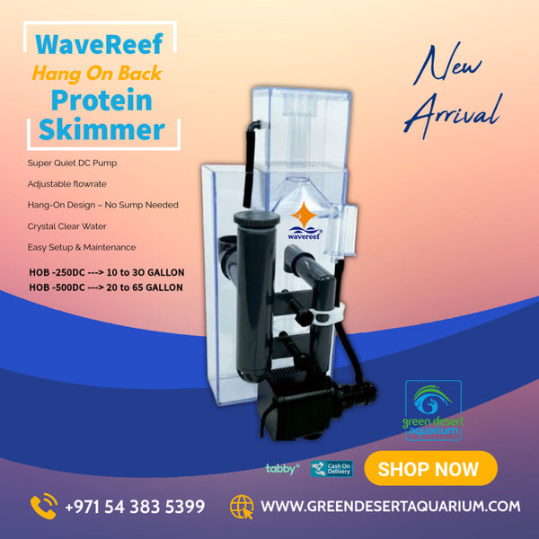 WaveReef HOB-500DC L Nano Hang-On Protein Skimmer (20–60G Tanks)