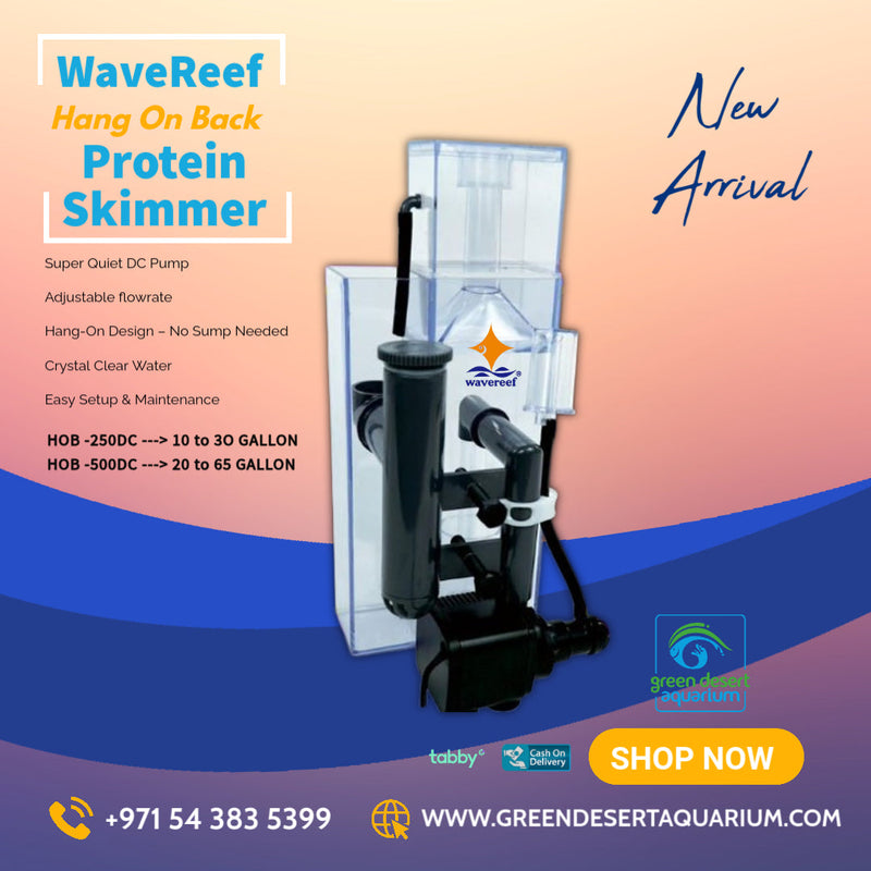 WaveReef HOB-500DC L Nano Hang-On Protein Skimmer (20–60G Tanks)