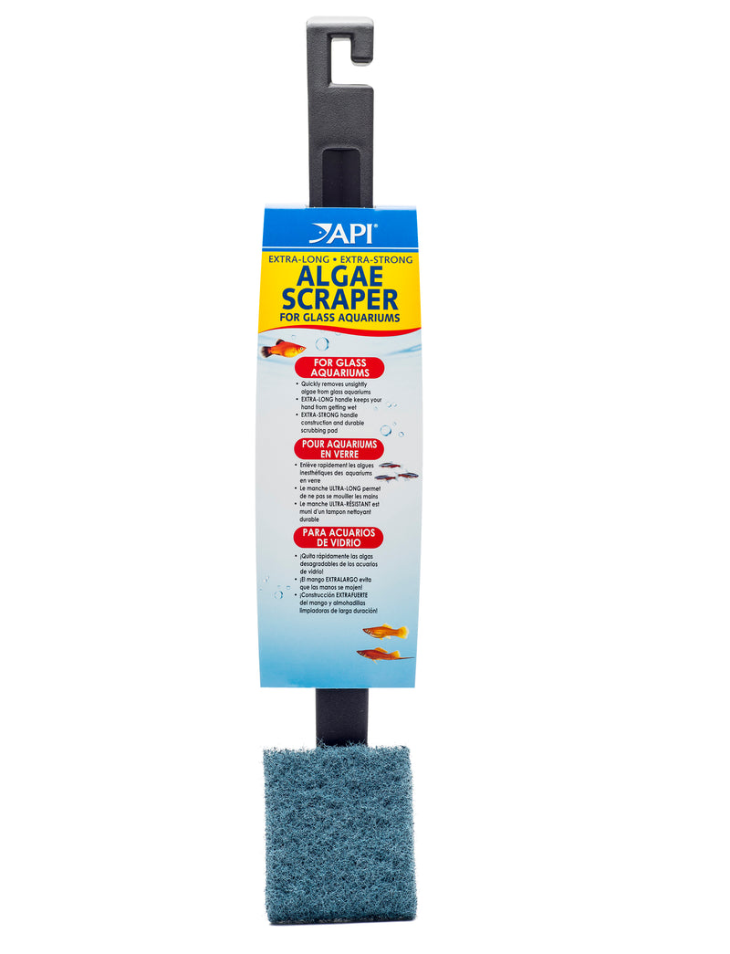 API ALGAE SCRAPER FOR GLASS AQUARIUMS-EXTRA LONG